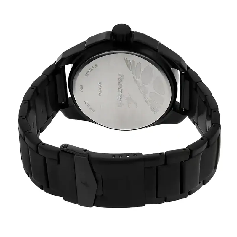 Fastrack Grey Dial Sttractive Black Strap Men's Watch- 3084NM01